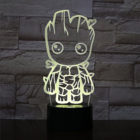 Veilleuse 3D Bébé Groot avec LED (1/2)