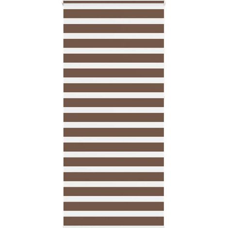 Doppelrollo Braun 110x230 cm Stoffbreite 105,9 cm Polyester