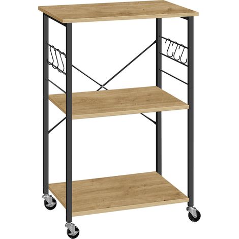 Carrello da cucina industrial Artisan in legno e metallo (1/5)