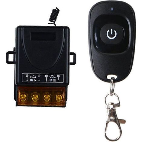 Télécommande sans fil DC12V-48V avec relais récepteur 30A et émetteur 433MHz pour porte de garage/interrupteur d'éclairage A (1/5)