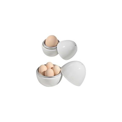 Cuiseur à œufs en aluminium – Cuiseur à œufs pour micro-ondes Appareil portable pour faire bouillir les œufs à la coque, cuiseur à œufs durs et doux, ustensile de cuisine pour une cui (1/5)