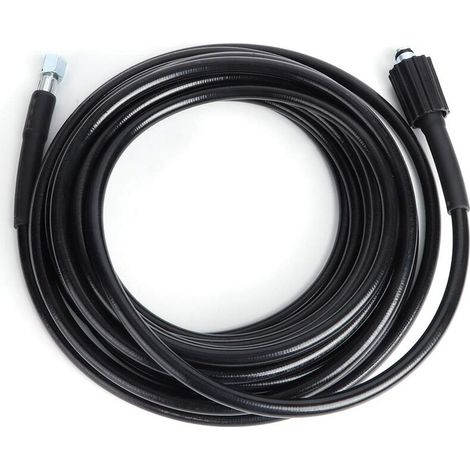 Tuyau Haute Pression 10m, M22 à Filetage - Flexible Nettoyeur Haute Pression Avec Connecteur Quick Connect de Type clic pour nettoyeurs Haute Pression Kärcher K2 K3