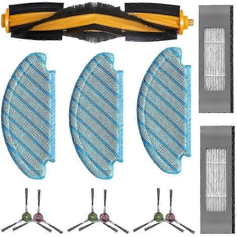Pièces de rechange pour la brosse principale, les brosses latérales, le filtre HEPA et la serpillière de l'aspirateur robot DEEBOT N10 N10 PLUS (g20242403668 P2025011034) (1/5)