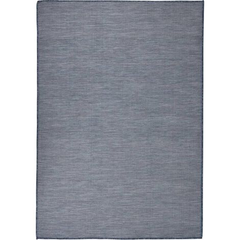 Tapis extérieur Tapis à tissage plat  Tapis de salon 160x230 cm Bleu 32418 (1/5)