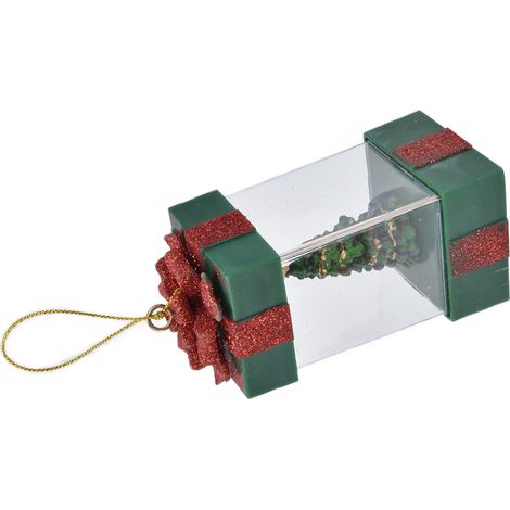 Mini lanterne de Noël LED décorative à suspendre, veilleuse pour sapin de Noël, à poser sur une table ou à la maison. (1/5)
