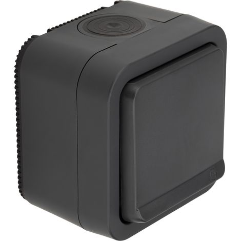 Prise française type E IP55 - 2P+T 16A - bornes auto - saillie - gamme Granite - Protec (1/5)