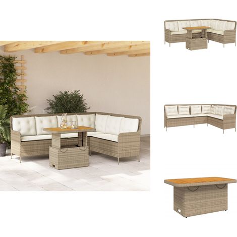 Salon de jardin avec coussins 2 pcs beige résine tressée - Ensemble De Canapés De Jardin - Ensembles De Canapés De Jardin - Ensemble De Canapés D'extérieur - Ensemble De Canapés De Patio (1/5)