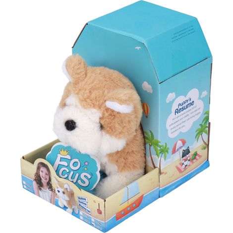 Jouet en peluche électrique pour chien Akita, avec fonction marche et aboiement, fourrure douce et moelleuse, réaliste, idéal comme cadeau pour les fêtes. (1/5)
