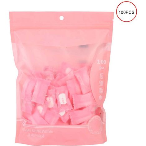 100 Lingettes jetables en non-tissé comprimé pour visage, nettoyage maison et voyage, lot de serviettes compressées (1/5)