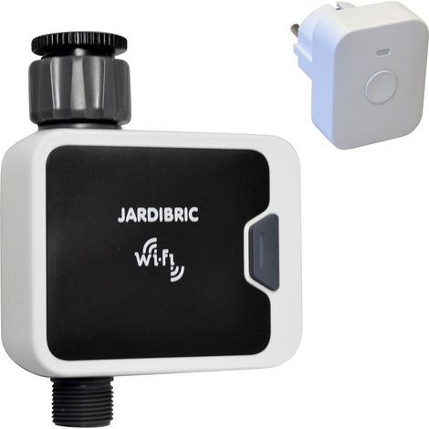 Jardibric – Programmateur arrosage WiFi – Commande vocale Alexa/Google – Plage de pression 0,5 à 8 bars – Débit 2100 L/h – Application Tuya Smart (1/5)