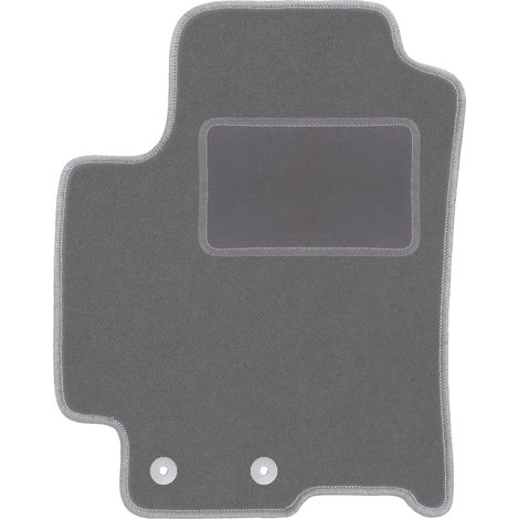 Tapis de sol conducteur en velours pour : Kia Stonic crossover (2017-) graphite