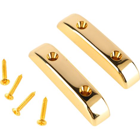 2 Pièces Support de Pouce pour Guitare Jazz, Anti-Glisse Léger GM03 en Finition Dorée (1/5)