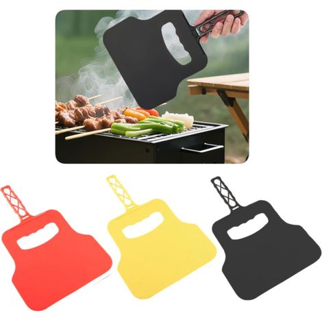 3 pièces, Ventilateur pour allumage de barbecue, Éventail de rechange pour barbecue, souffleur et soufflet pour cheminée (1/5)