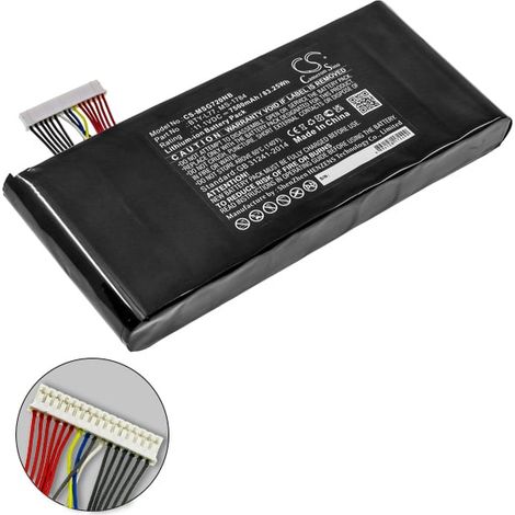 NX - Batterie ordinateur portable compatible MSI 11.1V 7500mAh - MS-1784BTY-L77 (1/4)