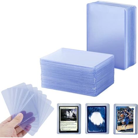 Lot de 25 pochettes rigides transparentes en plastique transparent pour cartes à collectionner (1/5)