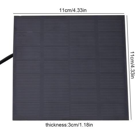 DEESSE SHOP-Pompe à eau submersible solaire d'étang de fontaine d'aquarium sans brosse miniature de 1.4W (1/5)