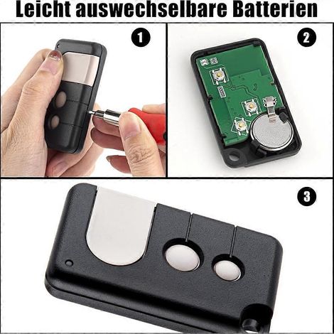 Lot de 2 télécommandes pour ouvre-porte de garage MotorLift-- (1/5)