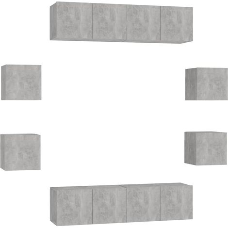 Maison Exclusive - Set de muebles de salón 8 pzas madera ingenier (1/5)