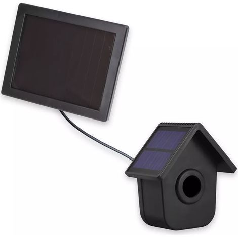 Kit détecteur mouvement infrarouge (noir) + Panneau solaire déporté avec support de fixation réglable (DA600+) (1/5)
