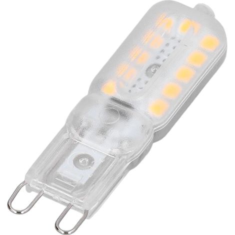 Ampoule LED G9 3W, 8 Pièces, Couvercle Transparent à Intensité Variable, Solution D'éclairage économe En énergie Pour Plafonniers, Appliques Murales Et Lampes De Table(220-240V, lumière blanche)