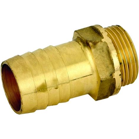 RACCORDO DIRITTO MASCHIO PORTAGOMMA IN OTTONE GIALLO PER POMPA SERIE 1000 ø20X3/4 PETTINAROLI