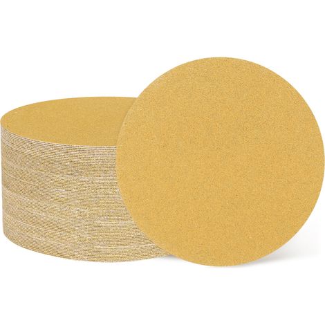 50 Pcs 50mm 2 Pouce Disques de Ponçage Papier Abrasif Métal Gold (1/5)