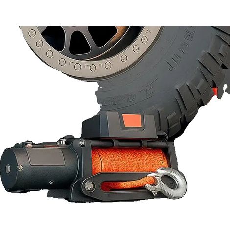 Support de treuil de remorque, acier revêtu de poudre, capacité de charge de 6803 kg, s'adapte aux récepteurs de 50,8 mm, 2 trous de fixation, compatible avec les VTT et les camionnettes (1/5)