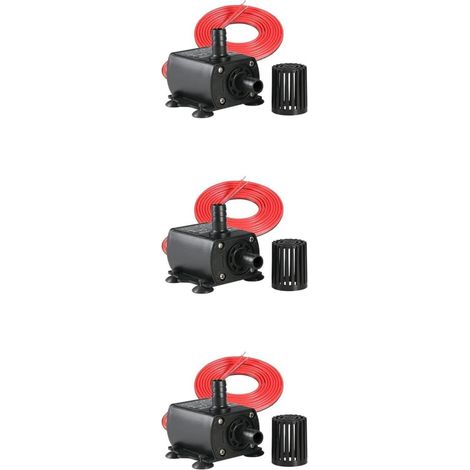 3pièces Mini Pompe Submersible Pour Aquarium Fontaine Et Hydroponie Faible Consommation Silencieuse Idéale Pour Systèmes De Refroidissement Et Circulation Eau (1/5)