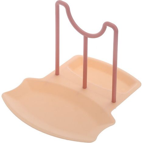 Nuovo set di utensili da cucina: cucchiaio da zuppa, bacchette, spatola, mocio, tappetino da cucina, scaffale multifunzionale, porta coperchi per pentole, supporto per utensili da cucina, 1 pezzo (ros (1/5)