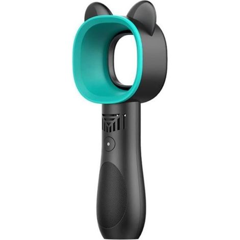 Ventilateur Personnel Portable Rechargeable Mignon USB Mini, Ventilateur électrique sans Lame climatiseur Portable (Noir) (1/5)