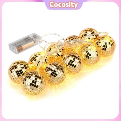 Guirlande lumineuse - COCOSITY - Sphère / boule de Noël - LED - Blanc chaud - Éclairage 360° (1/5)