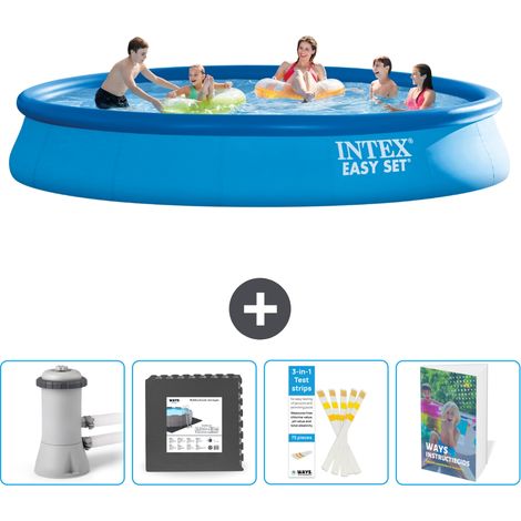 Intex Piscine Easy Set Ronde - 457x84 cm - 5-pièces SCB115 (1/4)