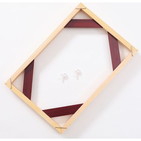 Cadre Diy Pour Toile - Bois Naturel - 20 cm x 30 cm - Montage Facile - Prêt À Accrocher - 1 Pièce (1/5)