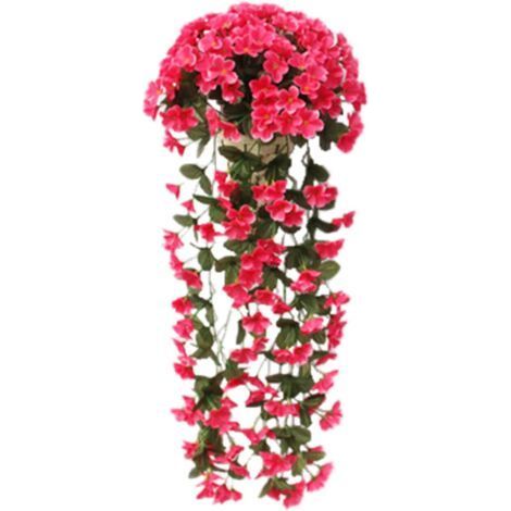PA Lot de 2 plantes artificielles à suspendre, longues plantes artificielles à suspendre, décoration de mariage, faux lierre, mur de maison, chambre à coucher, décoration intérieure et extéri (1/4)