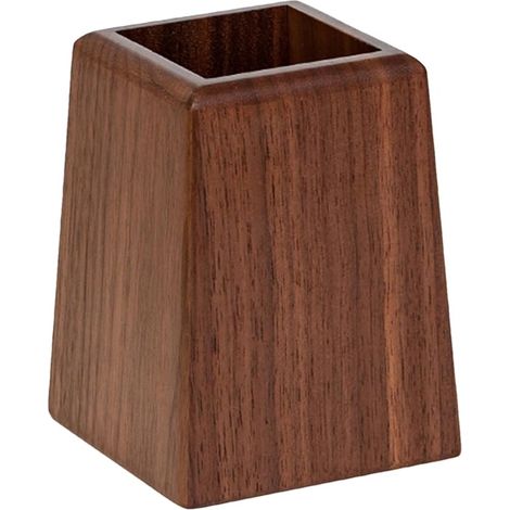 Schreibwaren-Organizer aus Holz, multifunktionale Box, natürliches schwarzes Walnussholz, umweltfreundliches Material