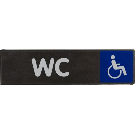 Plaque de porte WC handicapés - Access 170x45mm - 4037547