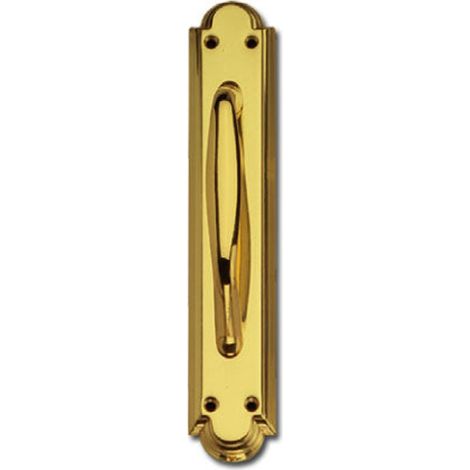 Tirador latonado placa modelo 701 latón pulido/satinado