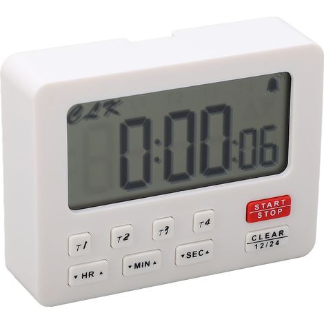 Minuteur numérique LCD multicanal étanche à l'eau et à la poussière, grand écran en ABS, pour camping-car et quad (3 V). (1/5)