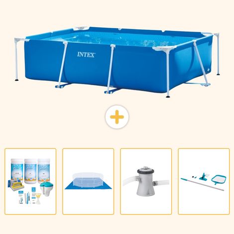 Intex Piscine Tubulaire Rectangulaire - 220x150x60 cm - 5-pièces S20817 (1/5)