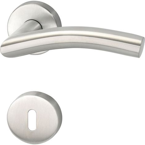 MARCHESI Drückergarnitur NEW YORK - auf Rosette BB, 38 - 45, Edelstahl