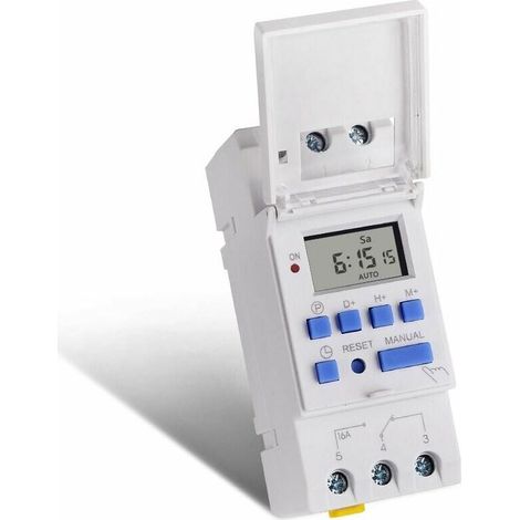 TM615-2 Programmable timer switch, energy-saving mode, 220 V AC, mounting on the timer rail (1/4)