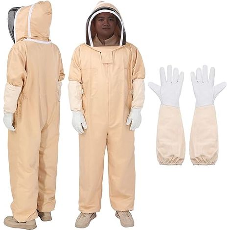 Mappa di approvvigionamento Costume per Uomo Donna Costume Apicolo XXL Con Cappuccio Velo per Apicolo (1/5)