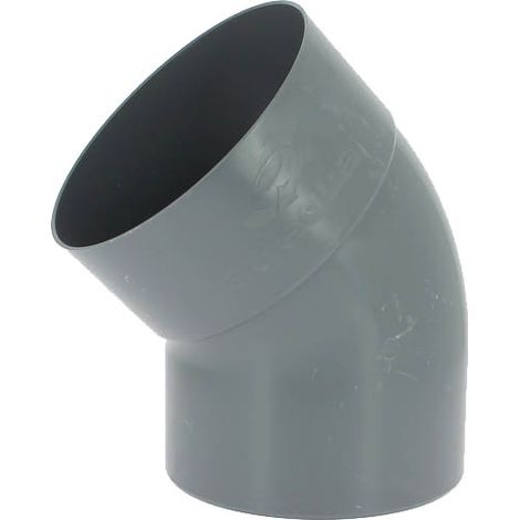 Adequa – Coude de raccordement PVC mâle-femelle 45° Ø200 – Conforme norme NF – Raccordement tubes PVC pour chantiers humides (1/2)