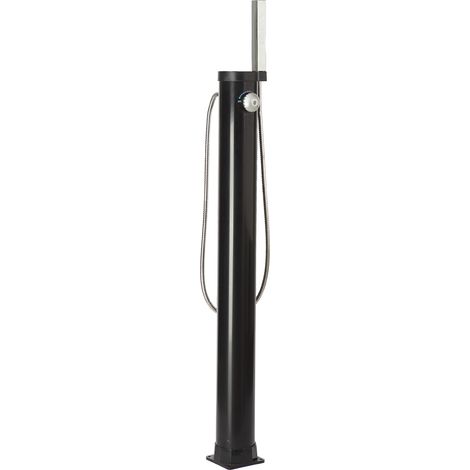 Douche solaire droite PVC noir 9 L – Réservoir 9 L – Hauteur 109 cm – Tuyau inox – Mitigeur multi-positions – Blue Bay (1/4)