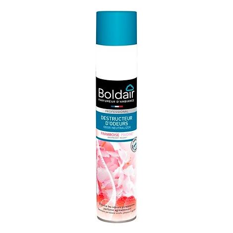 Désodorisant destructeur d'odeurs parfumant Boldair framboise pivoine - Aérosol 500 ml (1/5)