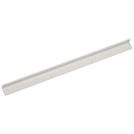 Support de chute pour porte à glissière, porteau blanc 9016
