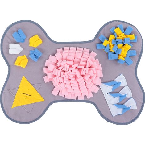 Tapis de Fouille pour Chien - En Flanelle Douce et Antidérapante, Lavable en Machine, Idéal pour Ralentir la Prise de Repas et Stimuler l'Odorat (1/4)