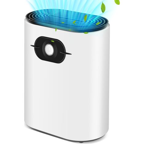 GABRIELLE Déshumidificateur, déshumidificateurs électriques portables de 1200 ml absorbent l'eau 500 ml/24 h, arrêt automatique, purificateur d'air ultra silencieux pour la maison, la cuisine, le gara (1/5)