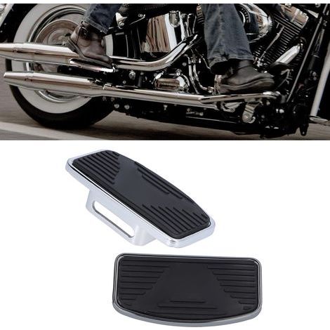 Par de reposapiés traseros para pasajero de motocicleta, ajustables, anchos y cómodos. (1/3)