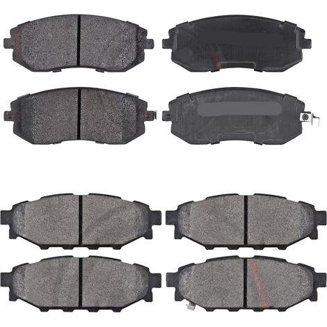 KIT PASTIGLIE FRENO ANTERIORI E POSTERIORI compatibile con MITSUBISHI LANCER VIII (CYA,CZA) / PASTIGLIE FRENANTI AUTO OEM P 11 026 P 54 030,P 54 034 / SOSTITUZIONE DIRETTA / BASSA POLVERE / SILENZIOS